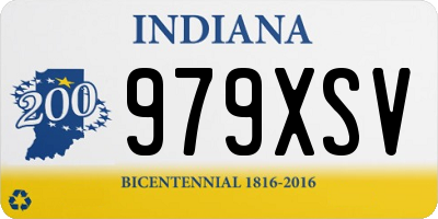 IN license plate 979XSV