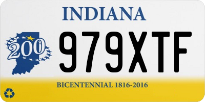 IN license plate 979XTF