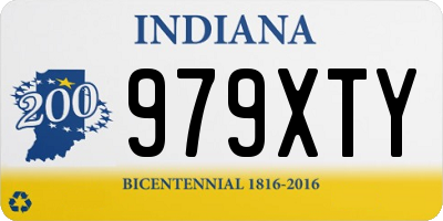 IN license plate 979XTY