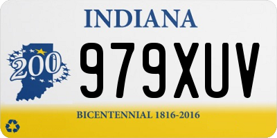 IN license plate 979XUV