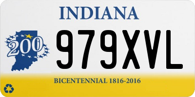 IN license plate 979XVL