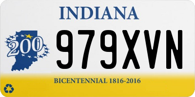 IN license plate 979XVN