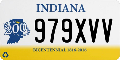 IN license plate 979XVV