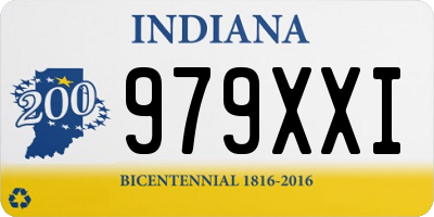 IN license plate 979XXI