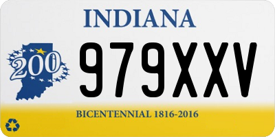 IN license plate 979XXV