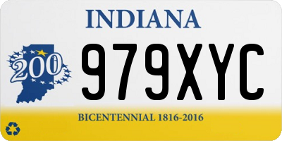 IN license plate 979XYC