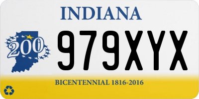 IN license plate 979XYX