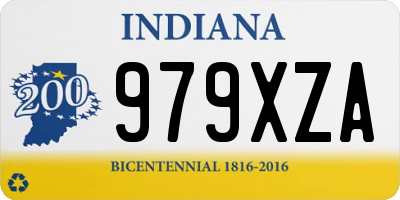 IN license plate 979XZA