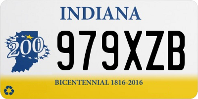 IN license plate 979XZB