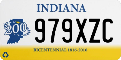 IN license plate 979XZC