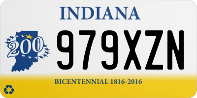 IN license plate 979XZN