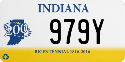 IN license plate 979Y