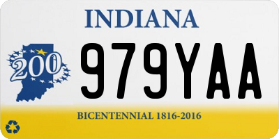 IN license plate 979YAA