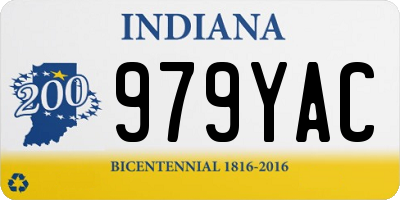 IN license plate 979YAC