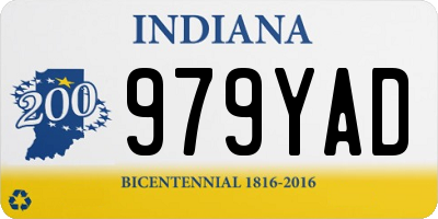 IN license plate 979YAD