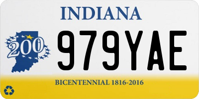 IN license plate 979YAE