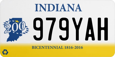 IN license plate 979YAH