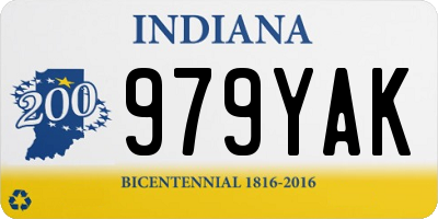 IN license plate 979YAK