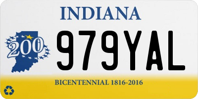 IN license plate 979YAL