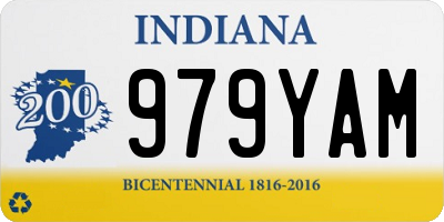 IN license plate 979YAM
