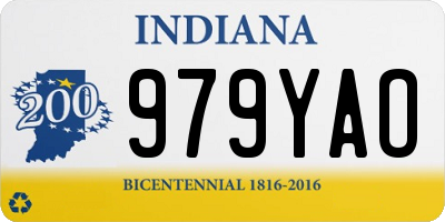 IN license plate 979YAO