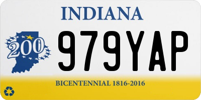 IN license plate 979YAP
