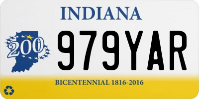 IN license plate 979YAR