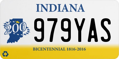 IN license plate 979YAS