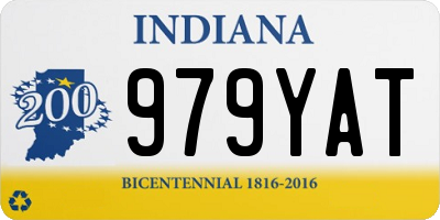 IN license plate 979YAT