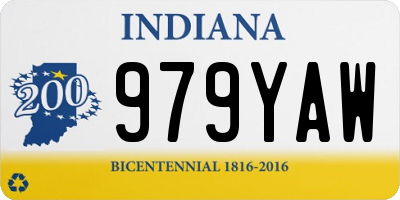IN license plate 979YAW