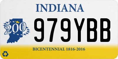 IN license plate 979YBB