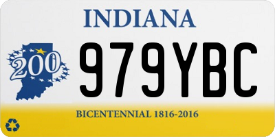 IN license plate 979YBC