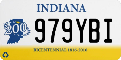 IN license plate 979YBI