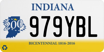 IN license plate 979YBL