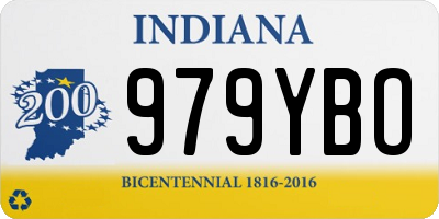 IN license plate 979YBO