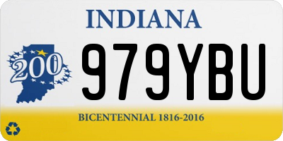 IN license plate 979YBU