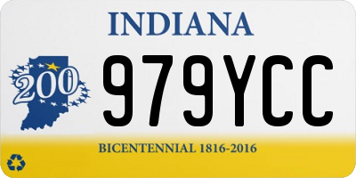 IN license plate 979YCC