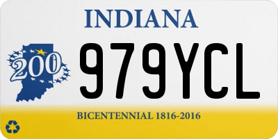 IN license plate 979YCL