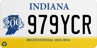 IN license plate 979YCR
