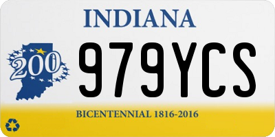 IN license plate 979YCS