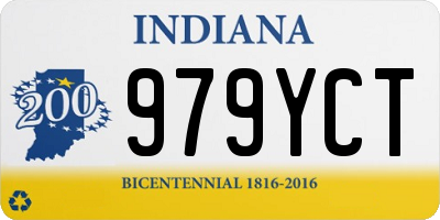 IN license plate 979YCT