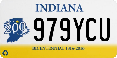IN license plate 979YCU