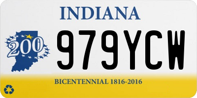 IN license plate 979YCW