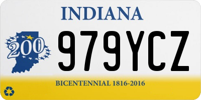 IN license plate 979YCZ
