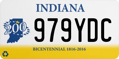 IN license plate 979YDC