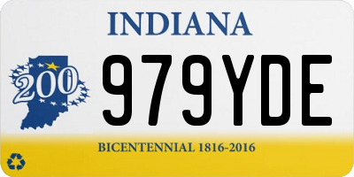 IN license plate 979YDE