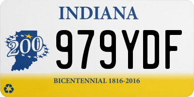 IN license plate 979YDF