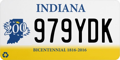 IN license plate 979YDK