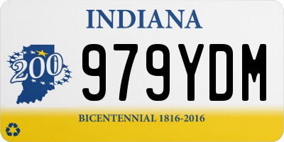 IN license plate 979YDM