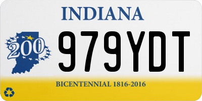 IN license plate 979YDT